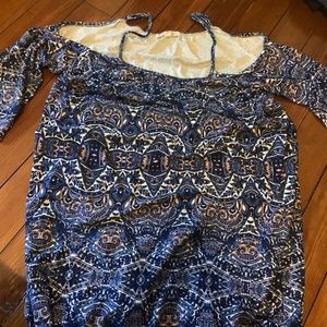 Spring/Summery dress. Size L. adjustable straps